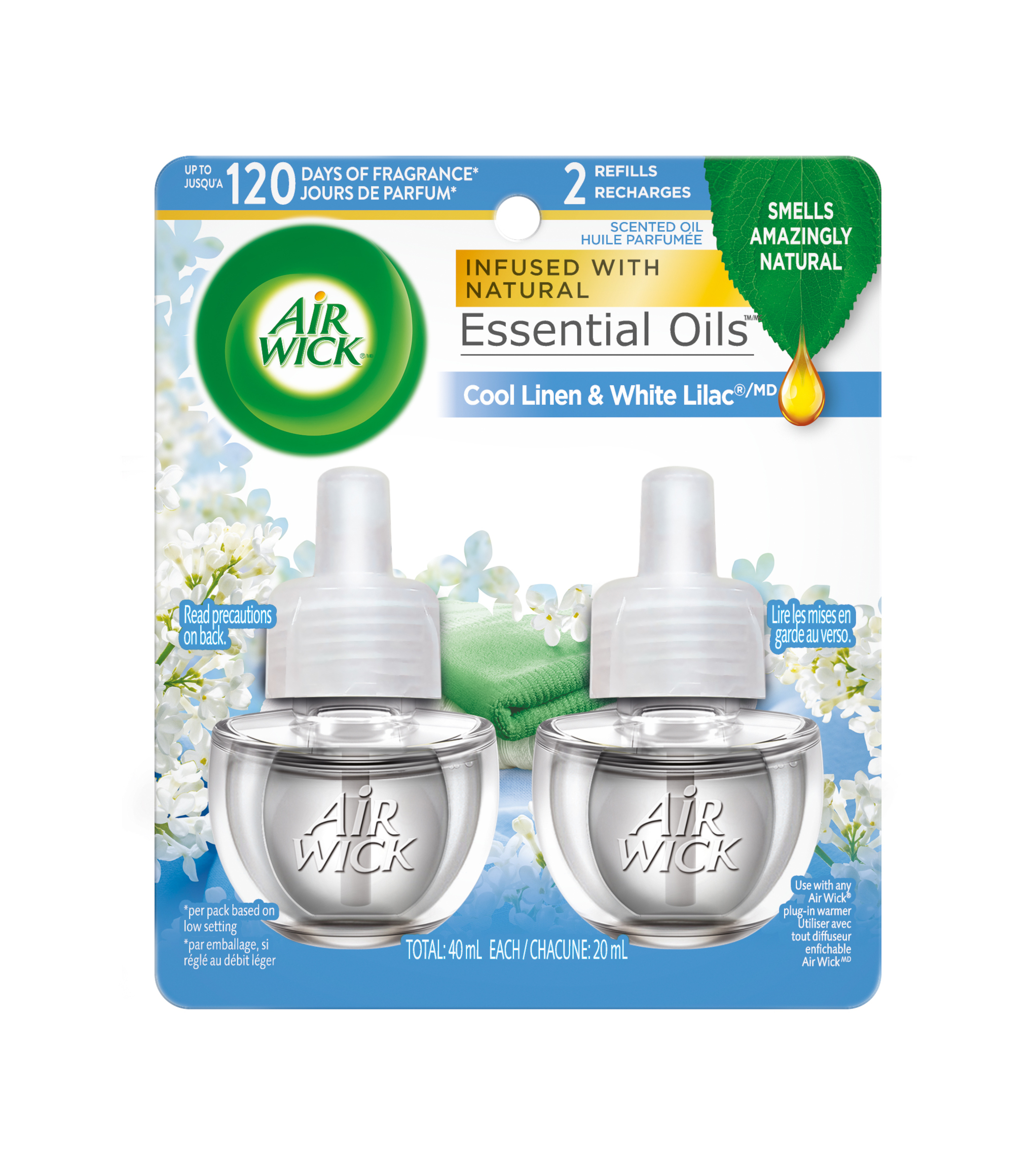 AIR WICK® Scented Oil - Cool Linen & White Lilac (Canada)